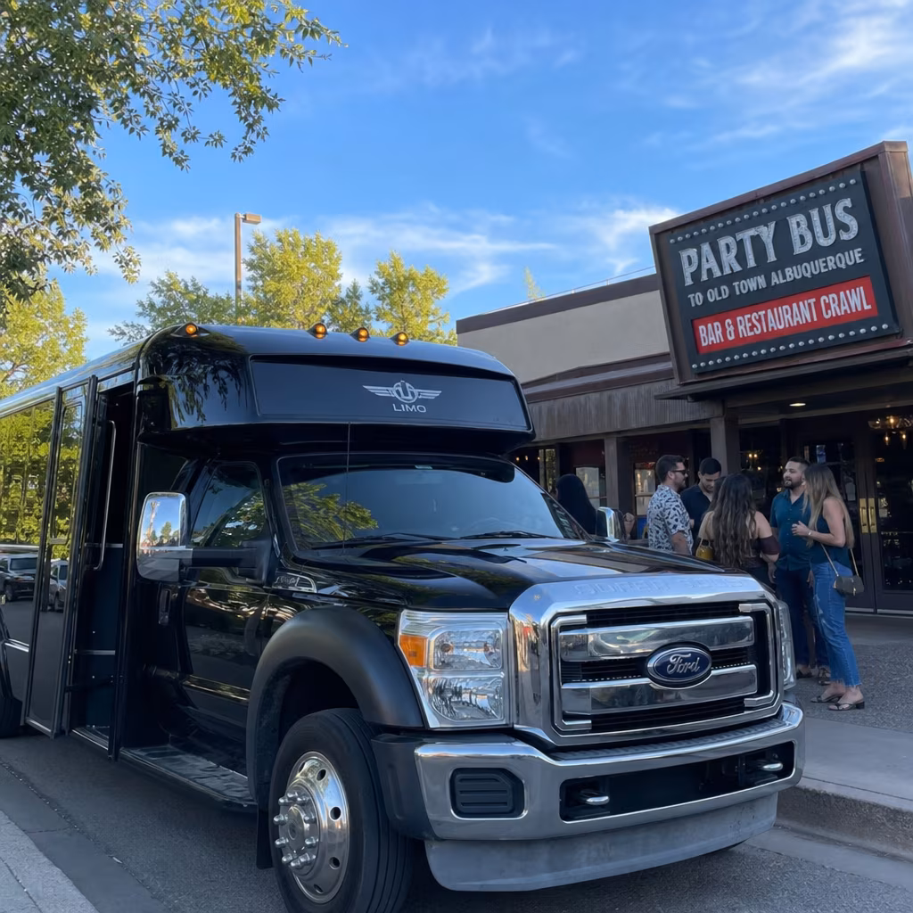 Party Bus to Old Town Albuquerque Bar & Restaurant Crawl