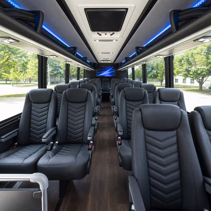 15-35 Passenger Minibus Interior