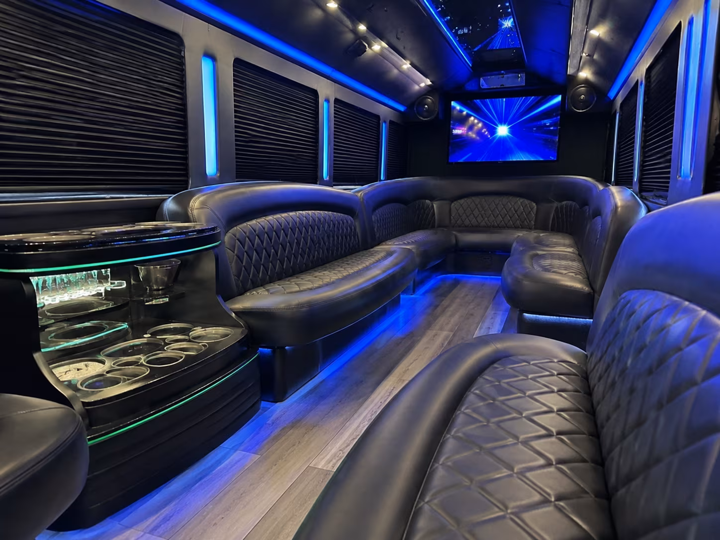 Albuquerque Prom & Homecoming Transportation party bus exterior