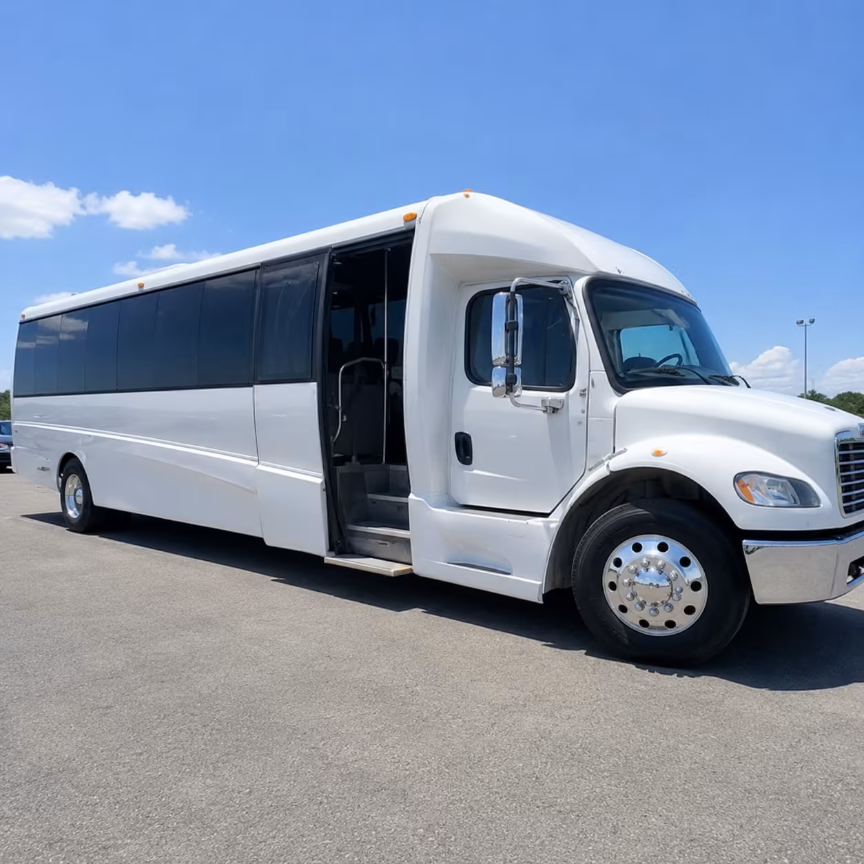 Albuquerque School Event Transportation party bus exterior
