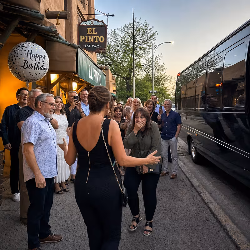 Albuquerque Birthday Transportation party bus interior