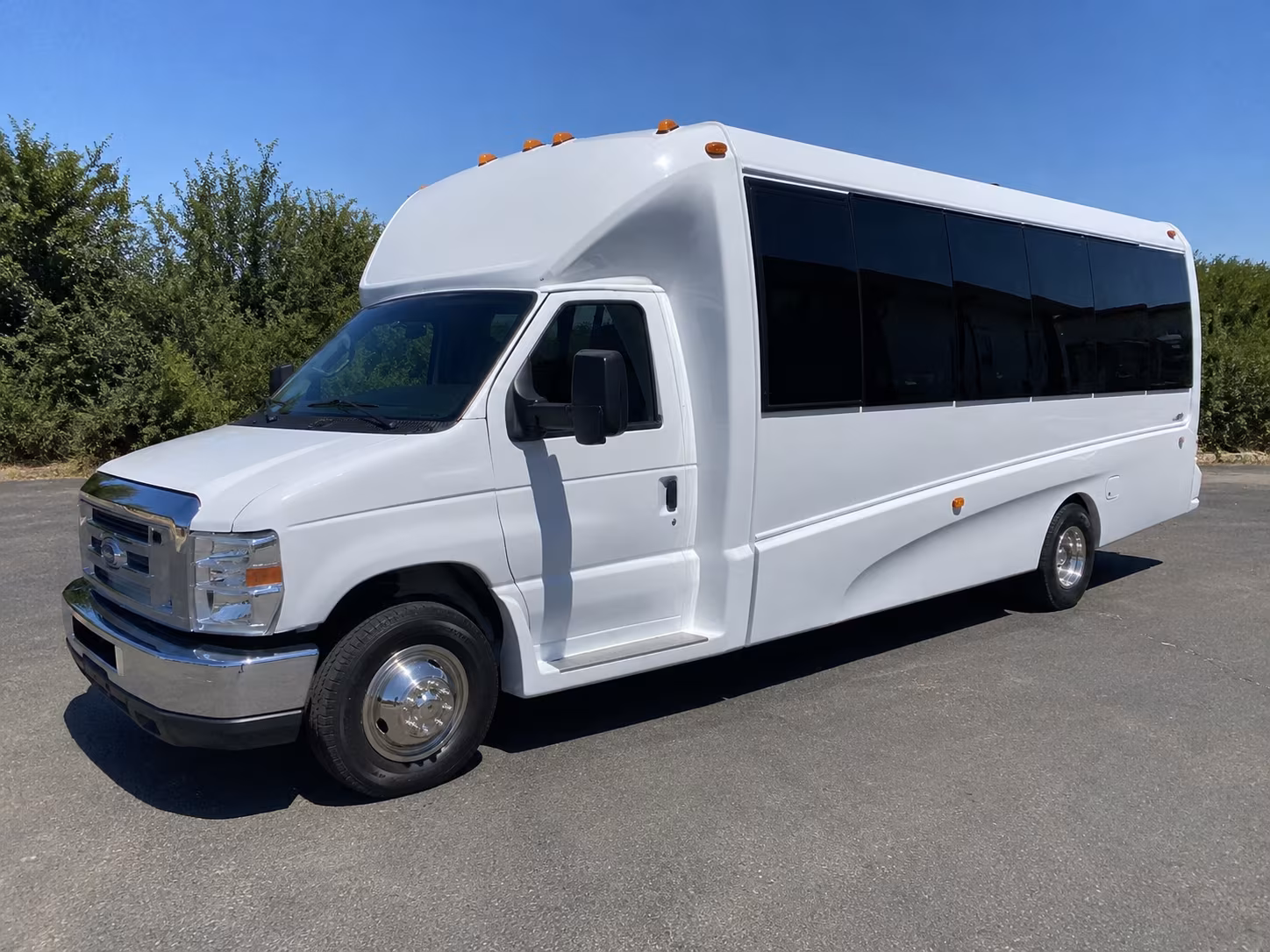 Interior of a party bus rental serving Albuquerque