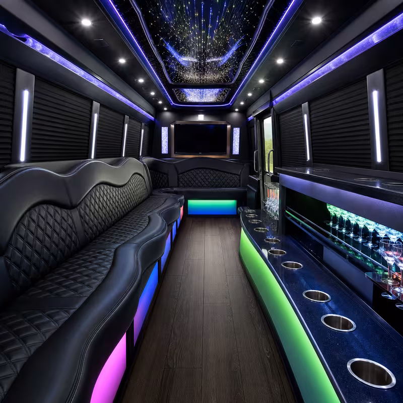 Albuquerque Prom & Homecoming Transportation onboard seating