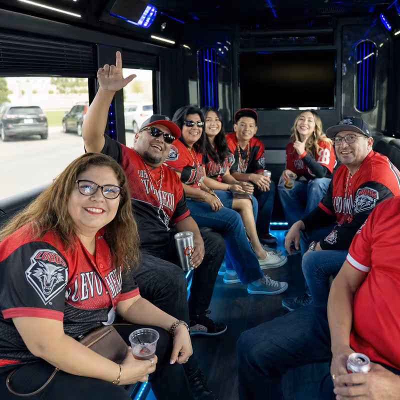 Albuquerque Sporting Event Transportation fleet vehicle