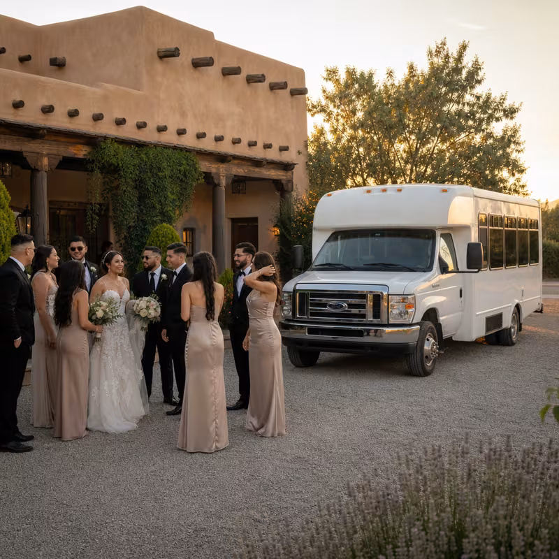 Albuquerque Wedding Transportation pickup coordination