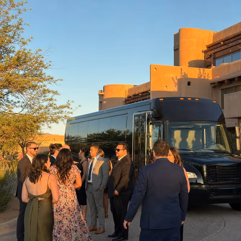 Albuquerque Wedding Transportation onboard seating
