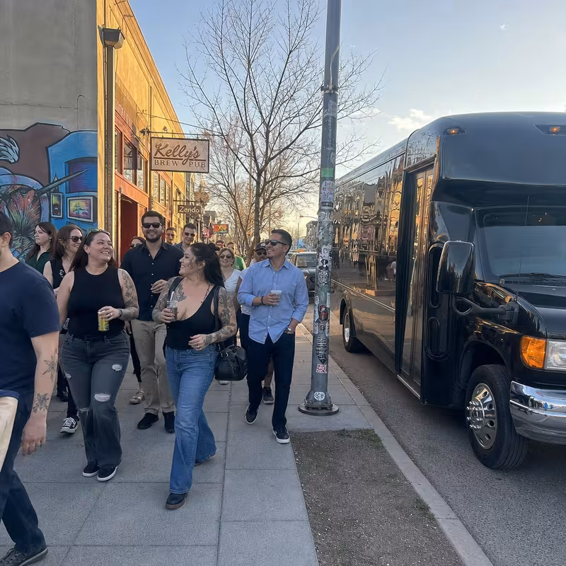 Albuquerque Winery & Brewery Tour Transportation party bus interior